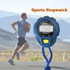 TIMERS LCD Chronograph Sports Timer Watch مع تصميم 1/100 الدقة الثانية الدقة متعددة الوظائف المحترفة المحترفة باليد