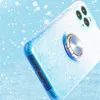 Gradient Glitter Kickstand Case для iPhone 12 Pro Max Mini 11 7 8 Plus Blinking Culter Phone Anti-Fall защитная крышка с держателем