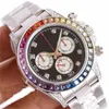 Horloges 2021 Saffierkristal Roségoud Horloge Luxe Automatisch Mechanisch 116599 REGENBOOG Diamanten Bezel Herenhorloges Fashion225B