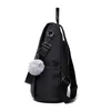女性のバックパック大容量USBバックパック韓国風黒レトロな学校バッグMochila Schoolbag Q0528