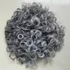 Silver grey Afro Kinky Curly Weave Ponytail Hairstyles diva Clip ins gray hairs Ponytails Extensions drawstring short high pony tail