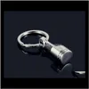 Кольца ювелирные изделия Chrome Siery Modication Engine Piston Model Key Ring Ring Lovers Present PS2288 Drop Delivery 2021 C09ZJ