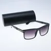 Las gafas de sol 6007 con montura metálica europea y americana de moda incluyen caja
