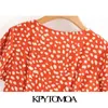 Kvinnor Chic Fashion Leopard Print Ruffles Mini Dress Vintage V Neck Kortärmad Kvinna Klänningar Vestidos Mujer 210416