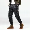 Mens Ankle Legth Pants Camouflage Hip Hop Streetwear Jogger Male Trousers Large Sizes 6xl 5xl 7XL Fashion Black Cargo Camo Pants 210518