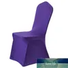 Solid färgstolslock spandex stretch elastic slipcovers stol täcker vit för matsal kök bröllop bankett hotell soft1