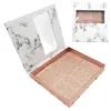 10Pairs 3D-mink ögonfransfacklådor med bricka Falska ögonfransar Förpackningsfodral Tomma mjuka naturliga tjocka fransar Box Makeup Tool