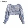 Klkxmyt Zweiteiliges Set für Damen, schicke Mode, Bluse mit Cashew-Print, Hemden und Shorts mit hohem Bund und Gürtel, 2 Sets 210527