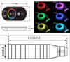 Utilisation de la voiture DC12V 6W RVB en plastique Fibre Optique Star Lighting Kit de plafond Lumière 100pcs / 150pcs / 200pcs 0.75mm 2M + Télécommande tactile D1.0