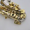 MARGEWATE – corps en Tube de laiton de haute qualité, clé plaquée or, Saxophone Alto, réglage Eb, bouton perle avec étui à embout