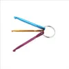 DIY Craft Tools 304050mm Nyckelkedja med virkade krokar Handgjorda aluminiumkroppar Hook Metal Keychain Multicolour Crafts Knitt7178033