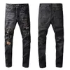 Arrival 2022ss Mens jeans Fashion High Quality Comfortable Men Casual Slim-leg Knee Patch Trousers Motorcycle Biker Pants Simple US Size W28-W40