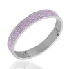 Preço por atacado preço claro cristal de cristal de jóias de aço inoxidável em aço inoxidável casamento / engair a pulseira Q0719