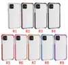 Para iPhone 12mini pro 11 max xr x 6 7 8 mais casos de telefone claro cristalino transparente slim macio tpu disco rígido tampa traseira com ajuste compatível