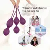 Nxy Bolas de Vagina Cofre Silicone Vibrador Bolas vaginais Kegel vagina Apertar a máquina de exercício Sexo brinquedos para mulheres Casais Geisha Egg1213