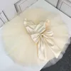 2021 Kids Girls Big Bow Champagne Dress Bird Girl Girl Party Vresses Retail Compley273r