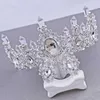 Arrivo affascinante blu cristallo diademi nuziali corona magnifico diadema per accessori per capelli da sposa principessa 210616254u