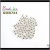 M 4mm 6 mm Metal Redondo Perlas espaciadoras sueltas para la fabricación de joyas de bricolaje Pulsera Accesorios Accesorios Wholesale WMTNNM YQMIR OBAFU