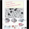 Sewing Notions & Tools Apparel Sapphire Ss6-Ss30 Dmc Blue Zircon Fix Rhinestones Iron On Strass Flatback Fix Diy Nail Art/