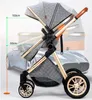 2021 New Baby Stroller 3 in 1 High Landscape Stroller Retling Baby Carriage 접이식 유모차 베이비 요람 푸 체어 신생아