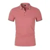 Hommes Polos Marque Chemise Haute Qualité Hommes Coton À Manches Courtes Solide Couleur Marques D'été Hommes Chemises