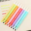 Highlighters 8pcs/lot Erasable Double Head Art Markers Highlighter Pen Fluorecent School Supplies Office 04446