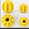 Pet Rubber Leaking Food Ball Dog Cat Chew Toy Interactive Elasticity Watermelon Bite Resistant DogS Teeth Clean Play BallS 7 CM WLL930