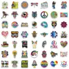 1050100pcs ملصقات Hippies Retro Hippies Love and Peace Sticker for DIY Car Luggage Skateboards Diary Serationery Scener C9573342