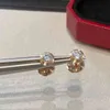 Luxury Fashion Brand 0.2Ct Mosang Diamond Stud Earrings Classical One Stone Design S925 Sterling Silver Fine Jewelry For Women