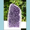 Loose Gemstones Jewelry Natural Amethyst Geode Quartz Cluster Crystal Specimen Healing Drop Delivery 2021 O9Bci