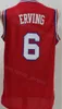 Erkekler Dr J Julius Erving Jersey 6 Wilt Chamberlain 13 Allen Iverson 3 Georgetown Hoyas Koleji Retro Basketbol Vintage Tüm Dikişli Mavi Beyaz Yeşil Sarı Siyah Kırmızı