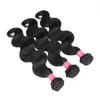 Fabriksdirekt 8A indisk kroppsvåg Virgin Hårbuntar Indian Body Wave Human Hair Weave Bunds Natural Color Gaga Queen90506446571977