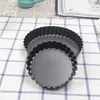 10cm Mini Pie Muffin Cupcake Pans Non-Stick Tart Quiche Flan Molds Pizza Cake Mold Removable Loose Bottom Round Bakeware