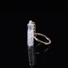 Cristal naturel pierre verre bouteille Mini pendentif porte-clés à la main énergie chanceux porte-clés pour femmes hommes amant bijoux sac décor