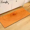 Zeege Long Kitchen Mat Padrão de Madeira Mats para Corredor Bem-vindo Camas de Porta Tapete Anti-Slip Kicthen Área Tapete Rug 210329