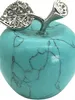 Neyisaa Unakite Apple Decor, cristales curativos bolsillo piedra fruta figurita artesanía decoración del hogar