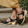New Summer Fashion Platform Sandals Women Wedge Shoes Buckle Strap Ladies Leather Boots Casual Increase Height Sandal Plus Size Y0721