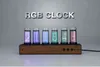 Digital AnalogDigital Clocks Clock Electronic Nixie Table Tube Desk Led Desktop Home Decor Garden 220122312o6367827