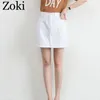 Zoki Sexy Women Denim Mini Skirt Fashion Summer High Waist Korean Black Blue Package Hip Jeans Harajuku Plus Size Cotton 220224