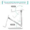 Foldable Phone Stand Angle Height Adjustable Desktop Phones Holder Bracket for iPhone 12 11 Pro Xr Xs Max iPad Kindle Tablet PC2713809