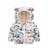 Bébés Filles À Capuche Doudounes Pour Enfants Manteaux Automne Garçons Dessin Animé Garder Au Chaud Survêtement Toddler Infant Casual Zipper Vêtements 211204