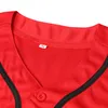 Blanka koszulka baseballowa Szybka wysyłka czerwona