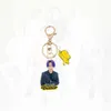 KPOPバターニューアルバムアクリルキーチェーンスガジンJhope Jungkook V RM Jimin FigureペンダントキーホルダーギフトコレクションG1019