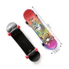 Finger övning leksak fest favor mini skateboard kreativ fingertopp rörelse graffiti skate boarding fingrar plast fingerboard leksaker för barn barn ins