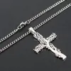 Pendant Necklaces Fashion Stainless Steel Chain Necklace Jesus Cross Tree Of Life For Men Collar Hombre N047