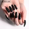 24PCS Mode Kleurrijke Kunstnagels Lange Afneembare Franse Nepnagel Ballet Doodskist Nageltips Steentjes Druk op Nail Art Tool7706637