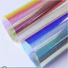 1 37x20m 2Colors Rainbow Effect Window Film Iridescent Glass Tint For Building Store Dichroic Whole Stickers269k