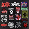 Metal Band tyglappar Rockmusikfans märken broderade motiv Applique Stickers strykjärn på för jacka jeans dekoration9540893