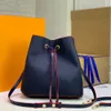 M44022 Designer Borse con coulisse Borse a tracolla Donna Tote Marca Lettera Goffratura Borse a tracolla in vera pelle Zaini