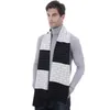 Scarves Plaid Knitted Men Scarf Cashmere Warm Wool Shawl Long White Dark Blue Black Grey Color Gift1832